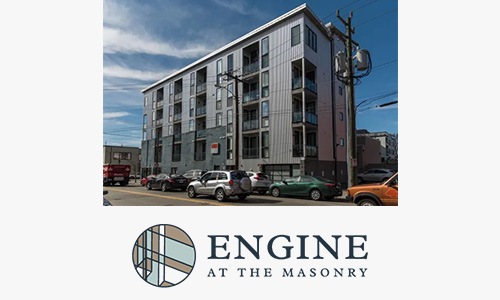 a logo and a multi-level building photo a logo and a multi-level building photo